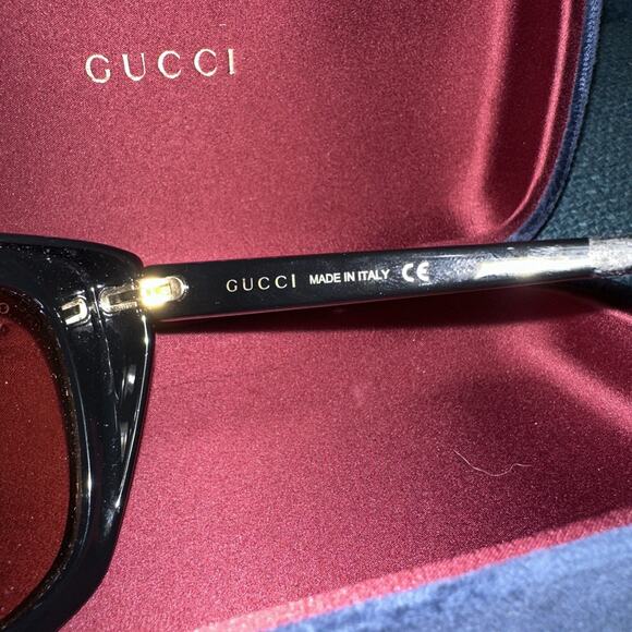 Authentic Gucci RARE Sunglasses Black Pink GG0912S 55 19 145 Oversized With Case - Picture 13 of 14